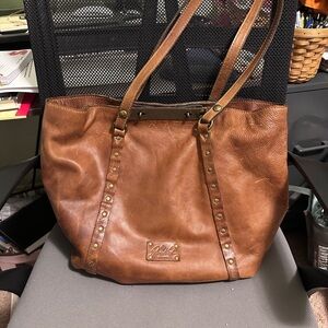 Patricia Nash Brown Leather Tote Bag